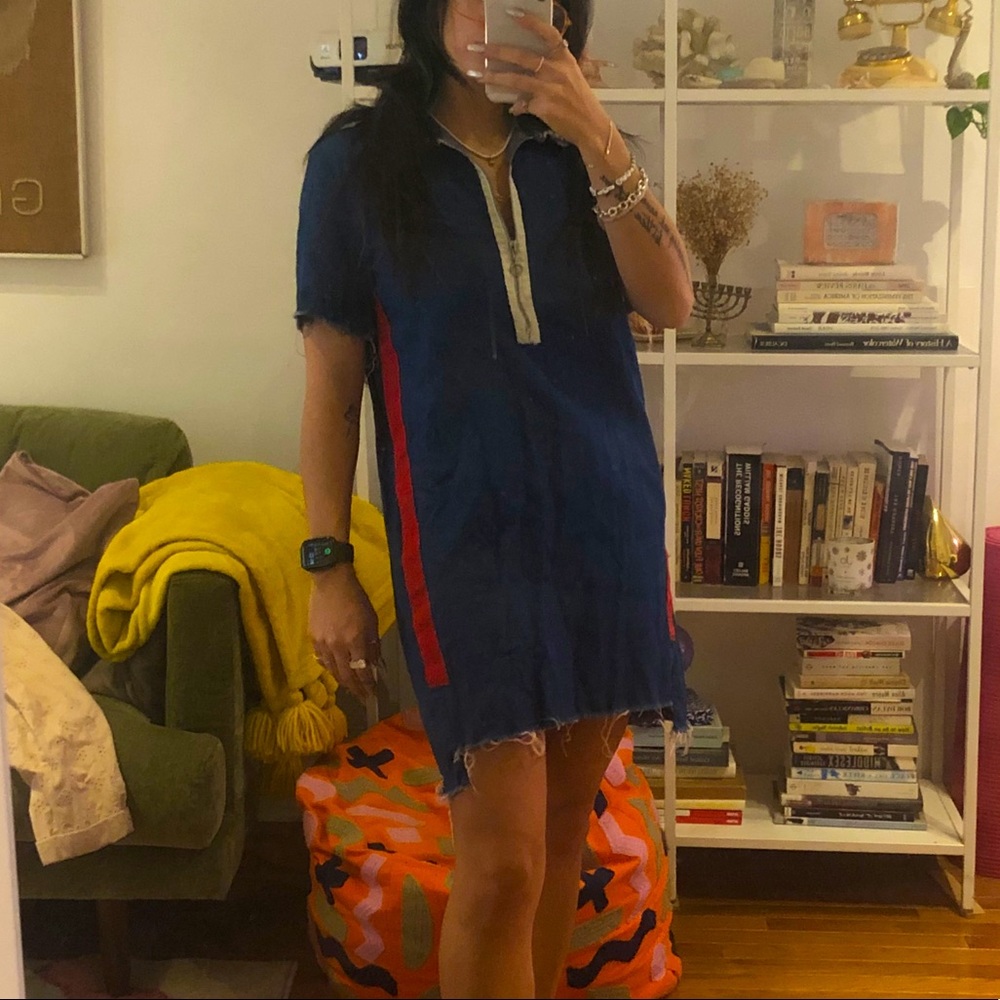 zara denim dress